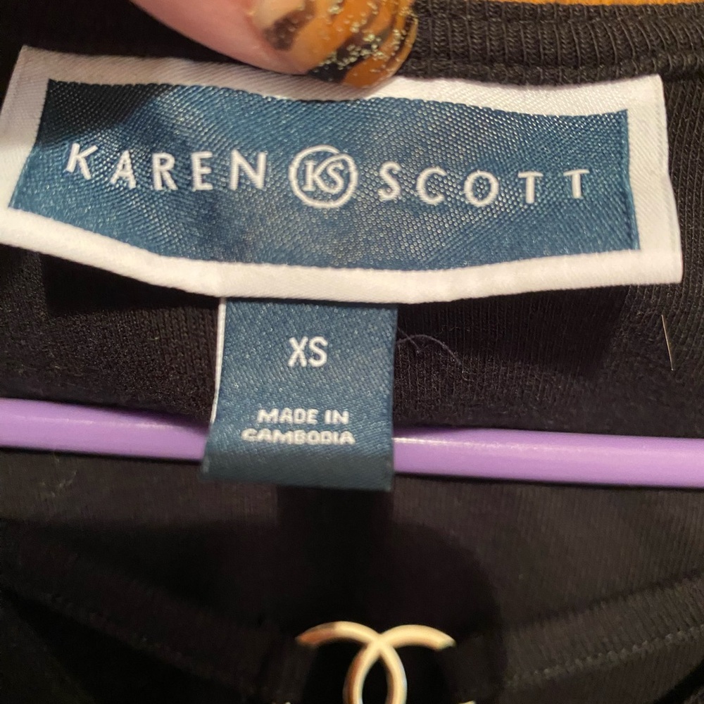 Karen Scott Women’s Short Sleeve Sweater - Picture 2 of 5